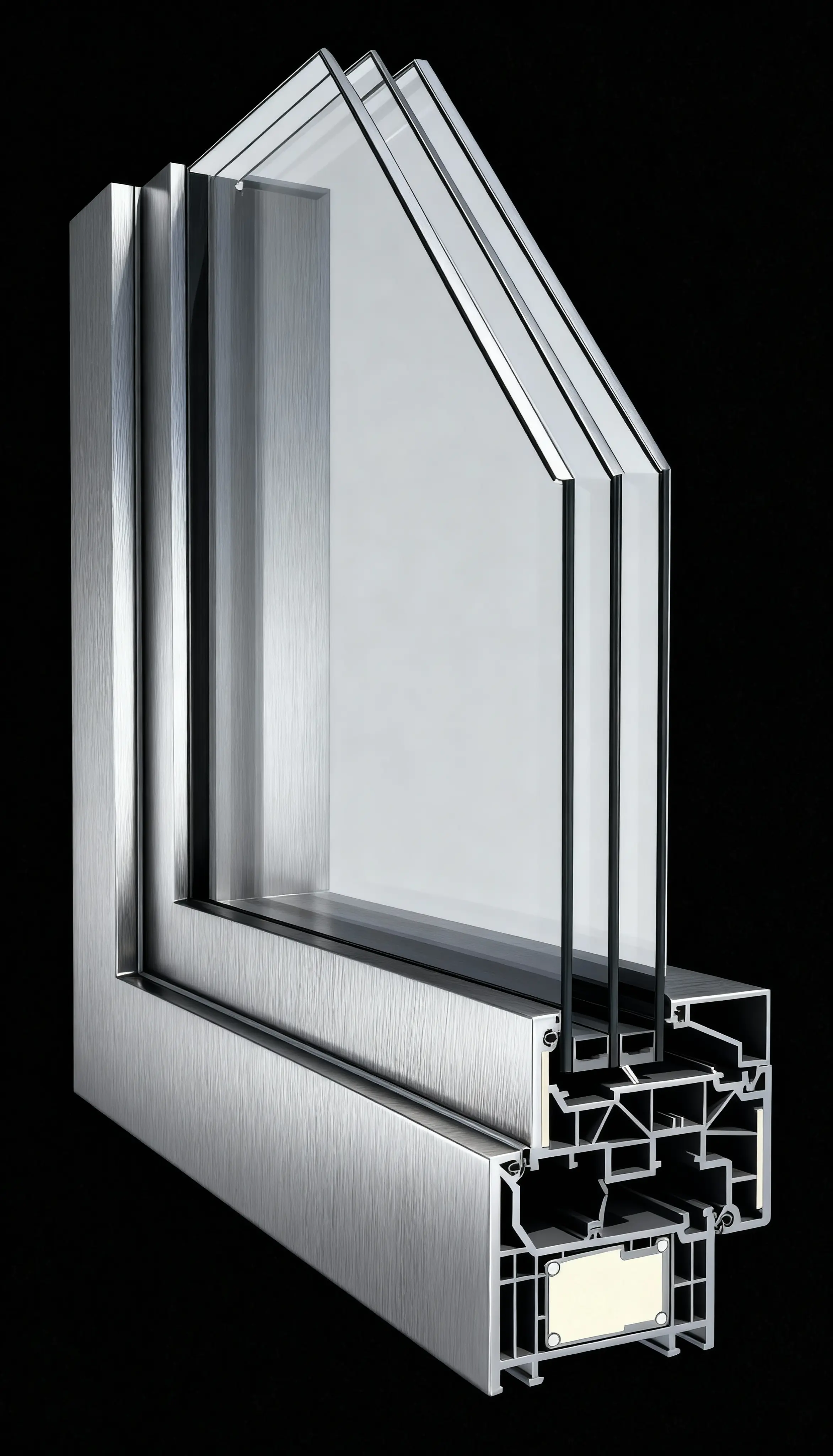 Ventana PVC color Plata Texturizado